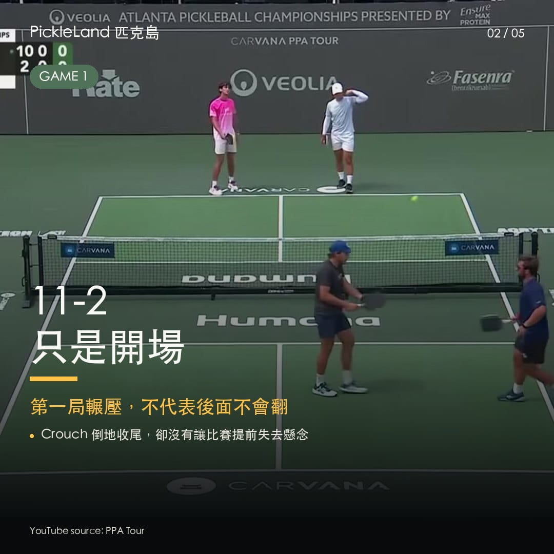 11-2 的第一局只是開場，領先不代表比賽結束。