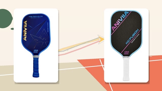 ANIVIIA Voltex Elite V2-VE 到 KC Fusion 的真實產品圖進化縮圖，左側 V2、右側 KC Fusion，以箭頭呈現三年換拍成長路徑